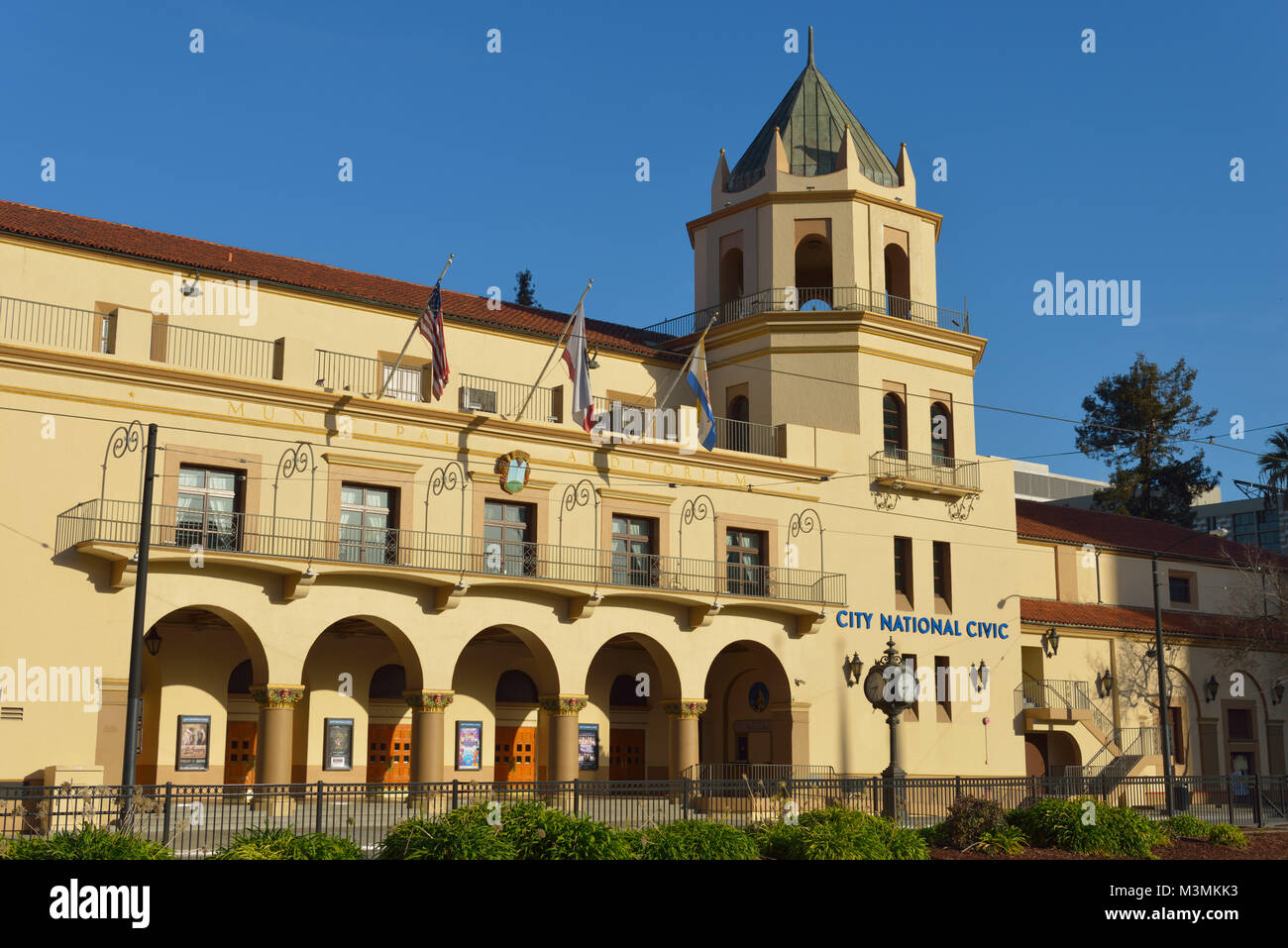 Die Stadt National Civic Auditorium, San Jose, CA Stockfoto