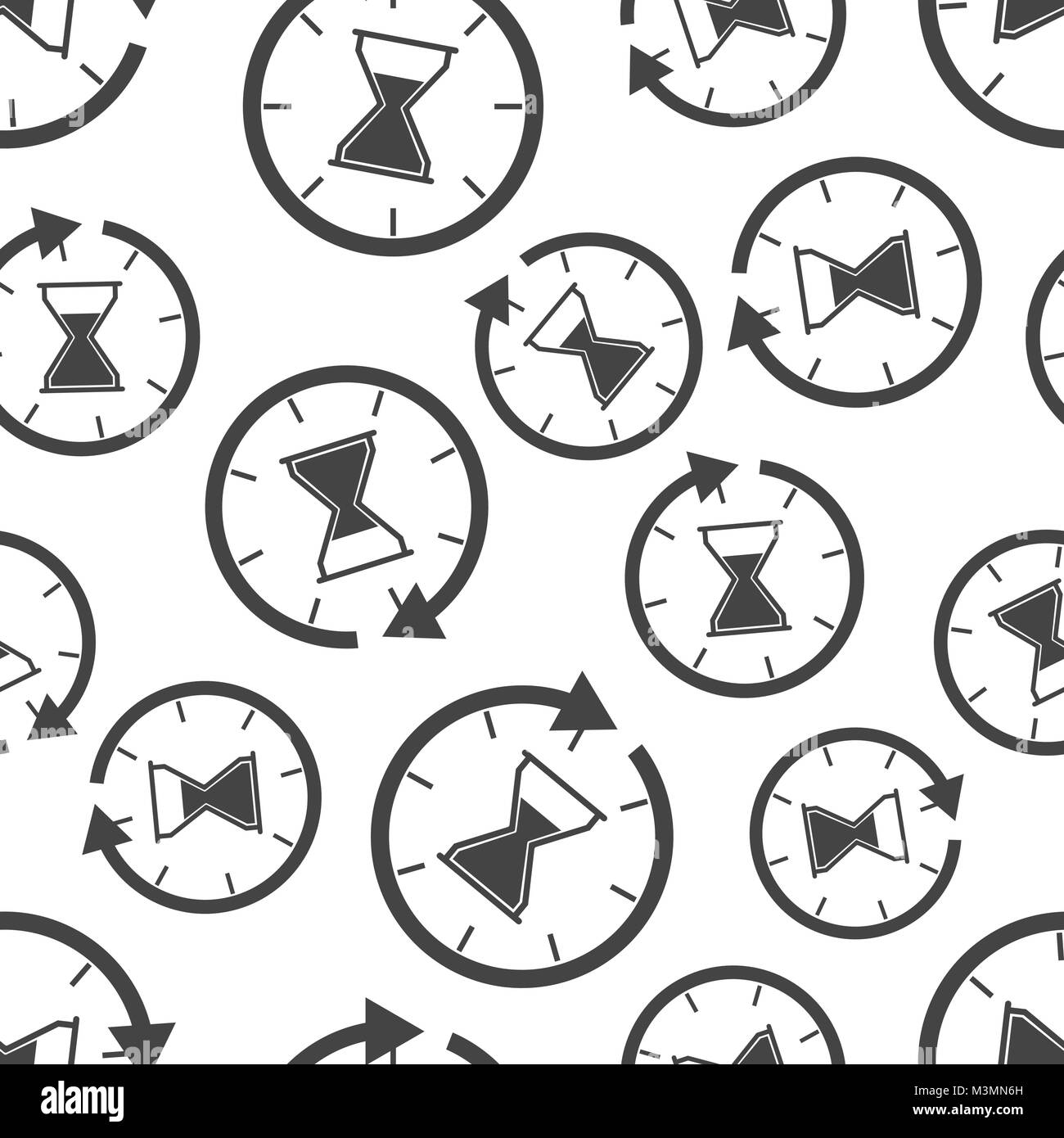 Sanduhr Symbol Zeit Nahtlose Muster Hintergrund Business Flat Vector Illustration Das Symbol Sanduhr Muster Stock Vektorgrafik Alamy