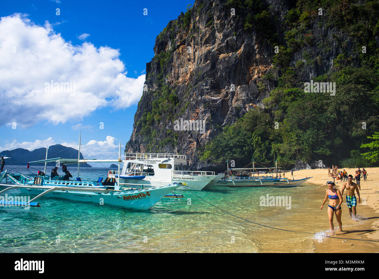 Helicoptor Strand Stockfoto
