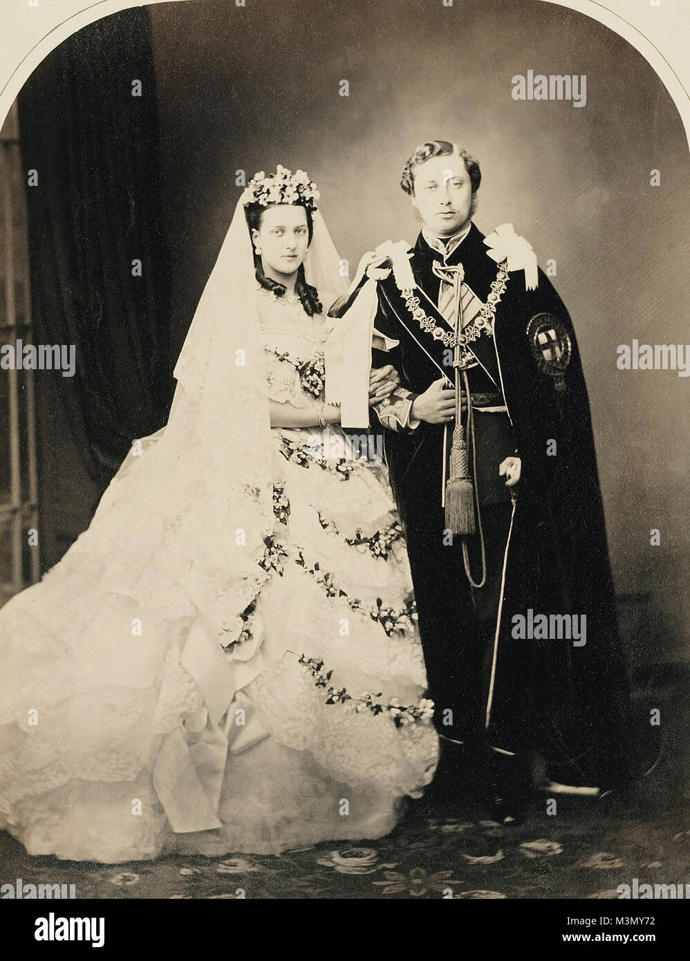 Die Hochzeit von Albert Edward, Prince of Wales (später König Edward VII) und Alexandra von Dänemark, London, 1863 Stockfoto