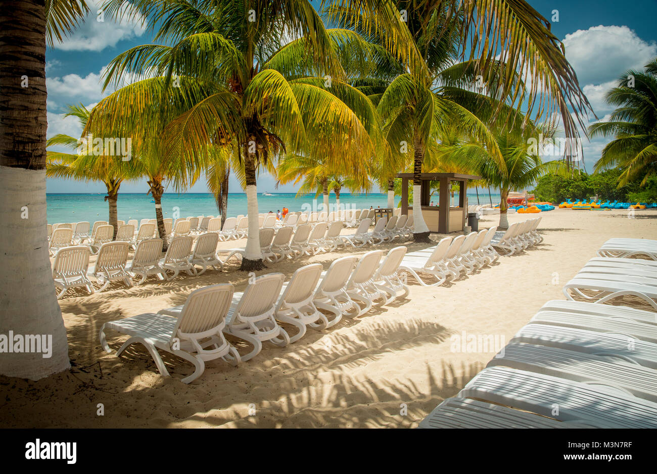 Strand auf der Insel Cozumel, Mexiko Stockfoto