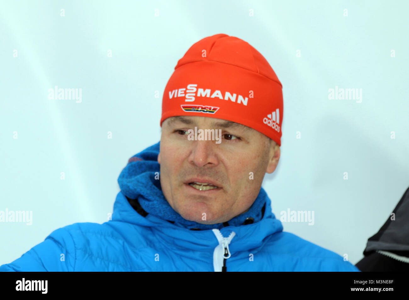 ZDF-Experte Sven Fischer beim Weltcup Ruhpolding 2017 - Sprint Herren  Stockfotografie - Alamy