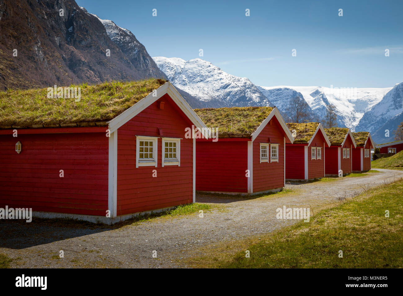 Holz- Camping Htten in Norwegen Stockfotografie - Alamy