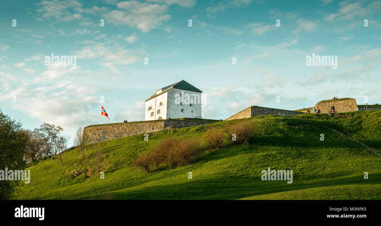Kristiansen Festung in Trondheim. Stockfoto