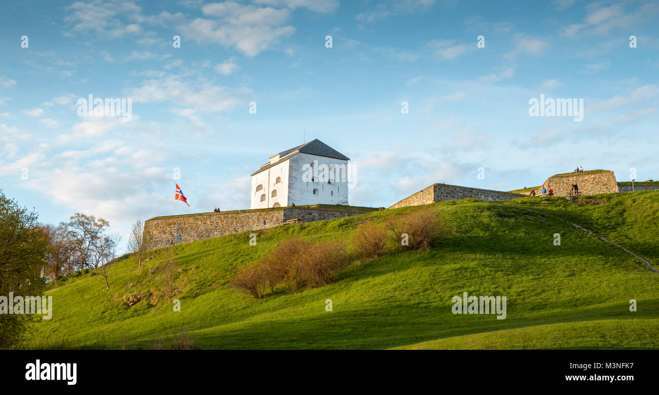 Kristiansen Festung in Trondheim. Stockfoto
