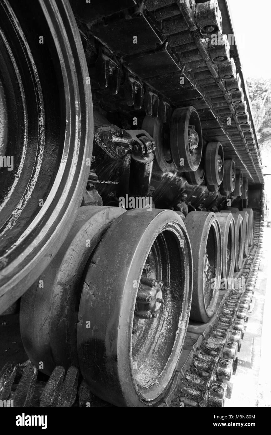 Das amerikanische Militär Fahrzeuge an der Vietnam Krieg Museum Stockfoto