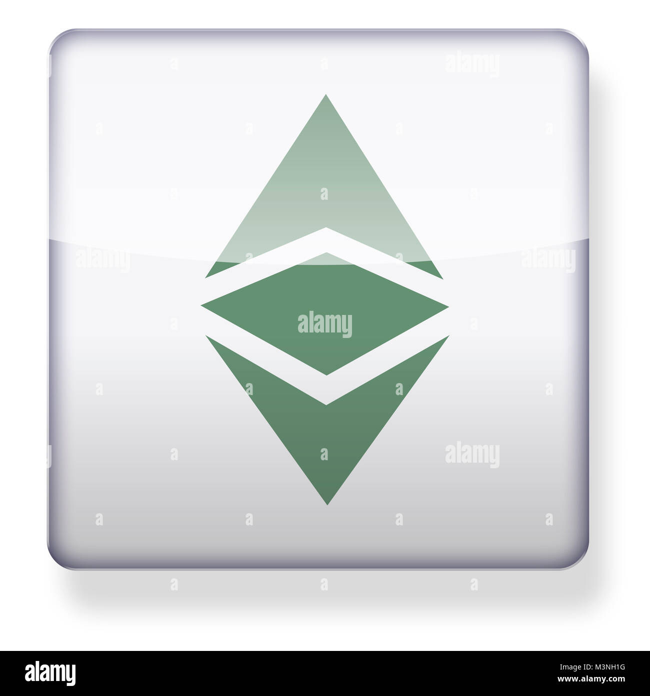 Des astraleums Classic cryptocurrency etc Logo als Symbol der App. Beschneidungspfad enthalten. Stockfoto