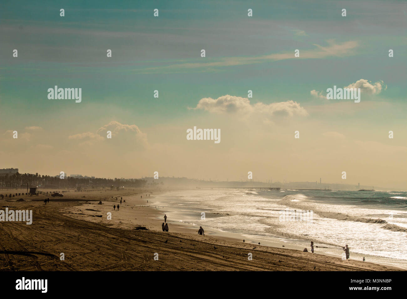 Moody Beach Stockfoto