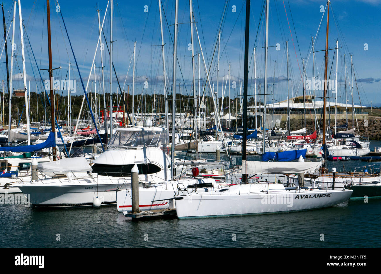 Sandringham Yacht Club Marina Melbourne Australien Stockfoto