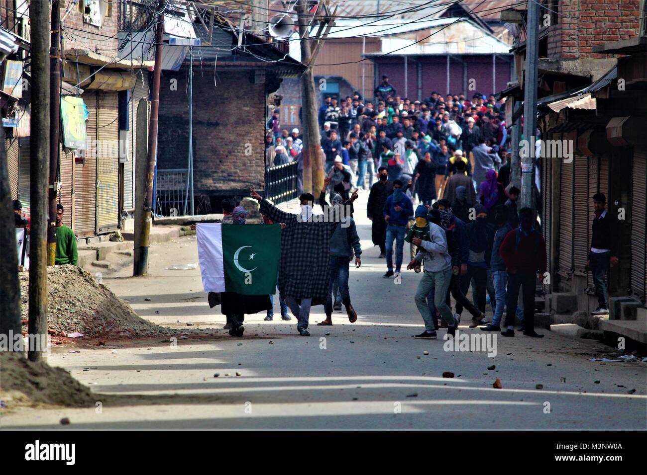 Kaschmir muslimischen Demonstrant, baramulla, Kaschmir, Indien, Asien Stockfoto