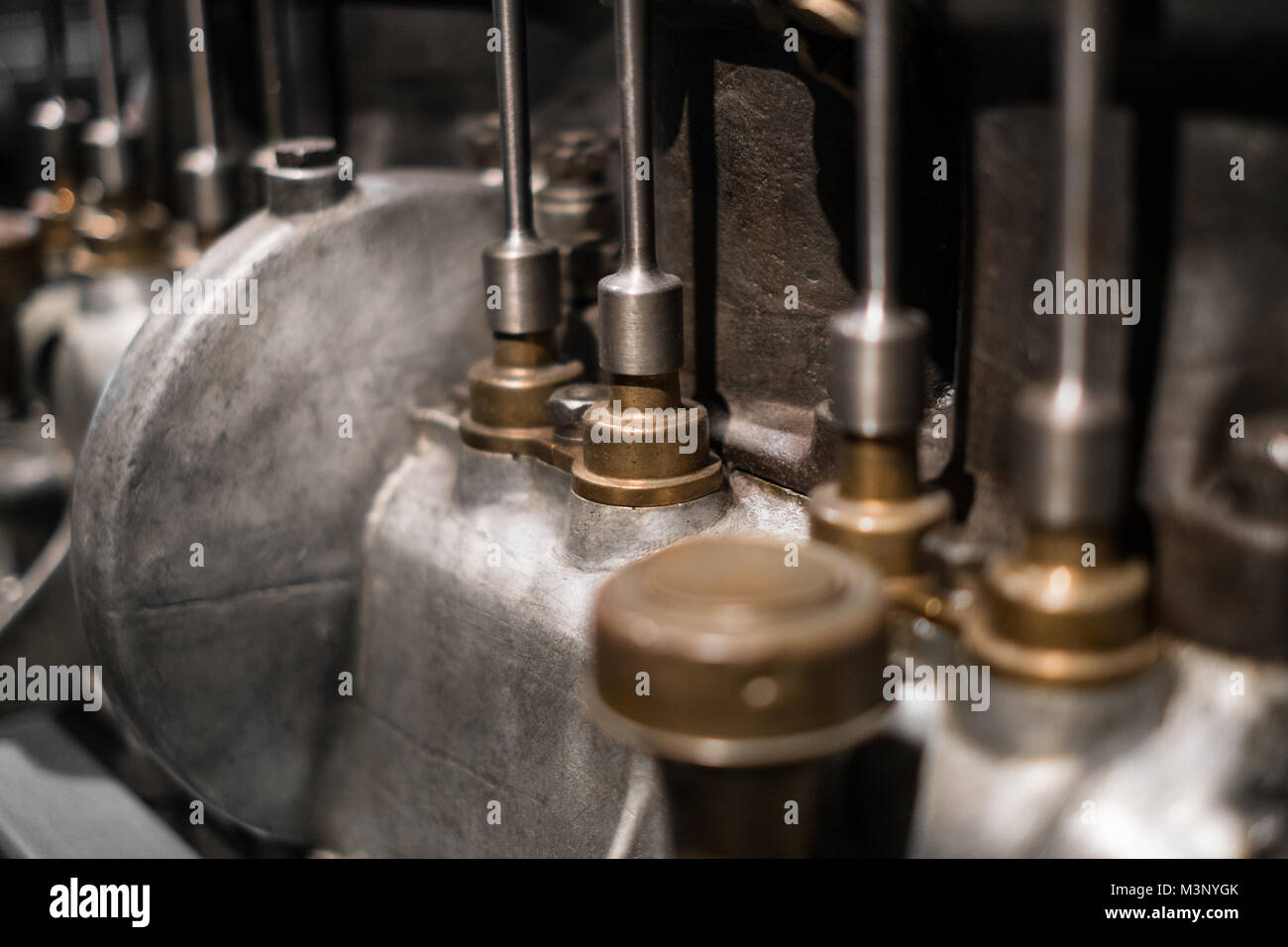 Motor Details, in alten airpcraft Motor - transport Technology - Stockfoto