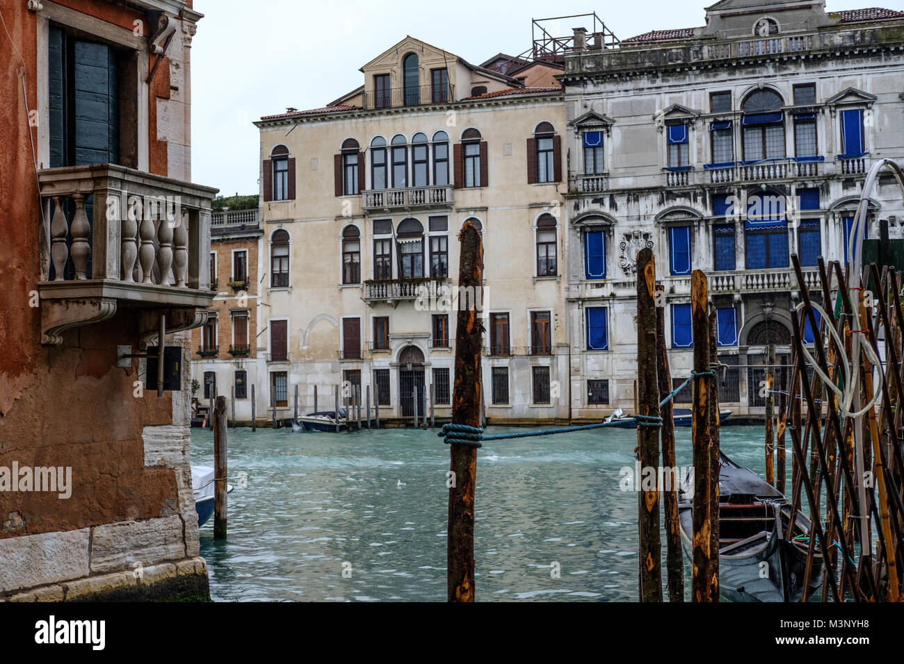 Venedig Kanäle. Venedig, Italien. 3. Februar 2018 Stockfoto