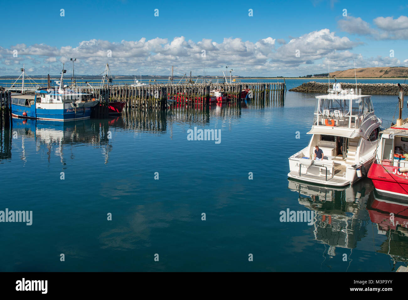 Hafen von Stanley, Tasmanien, Australien Stockfoto
