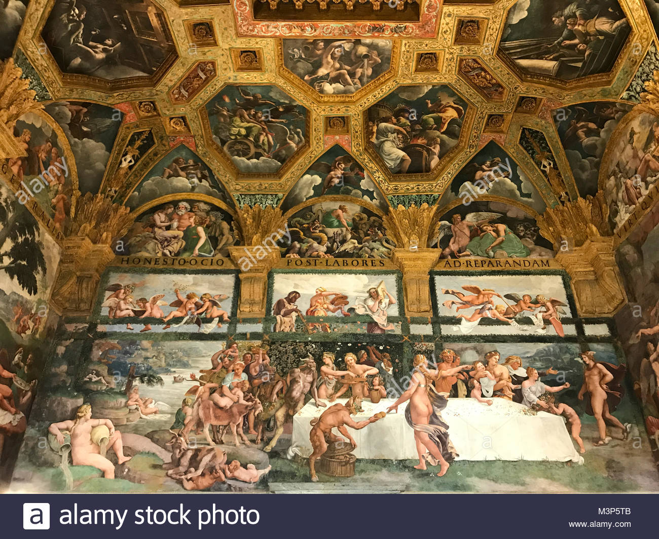 Zimmer Von Liebe Und Psyche Palazzo Te Mantova Stockfotografie Alamy