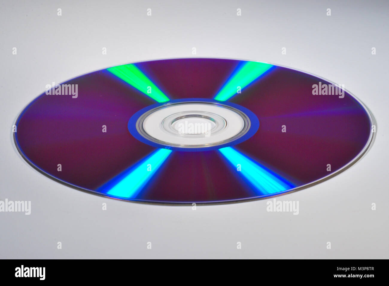 Dvd, in denen das reflektierte Licht, Spektrum Stockfoto