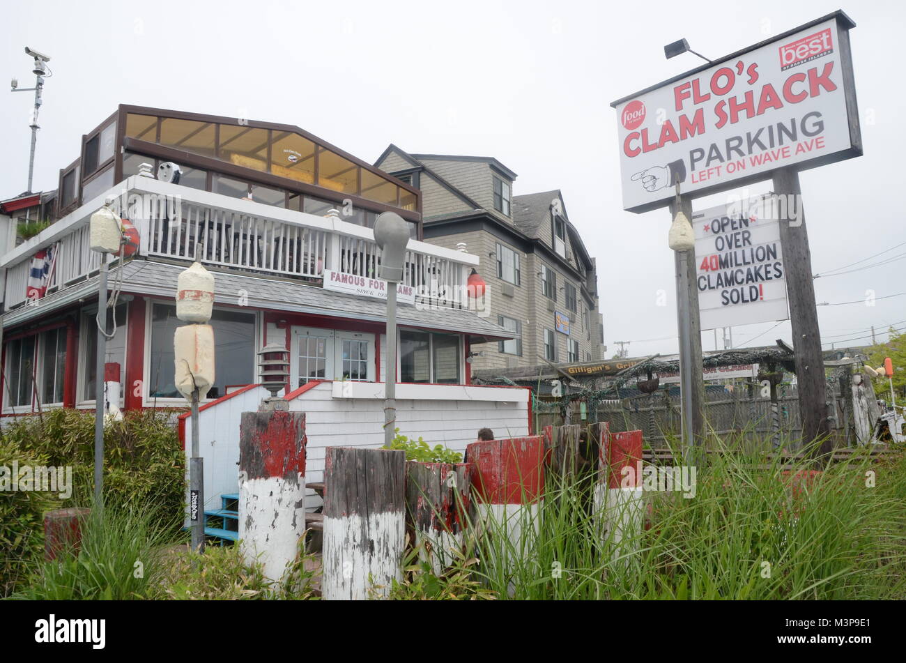 Der flo Clam shack Portsmouth Rhode Island New England, USA Stockfoto