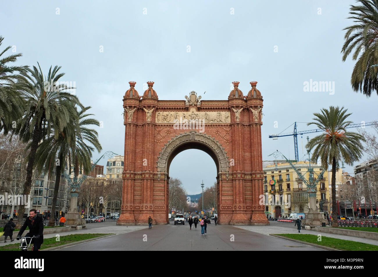 "Arc de Triomf", Barcelona, Spanien Stockfoto