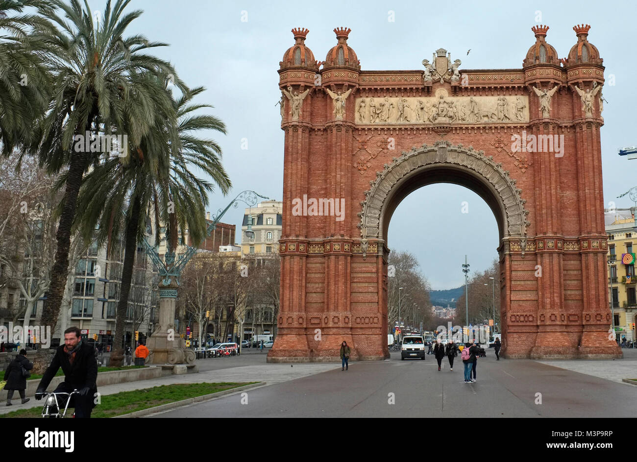 "Arc de Triomf", Barcelona, Spanien Stockfoto