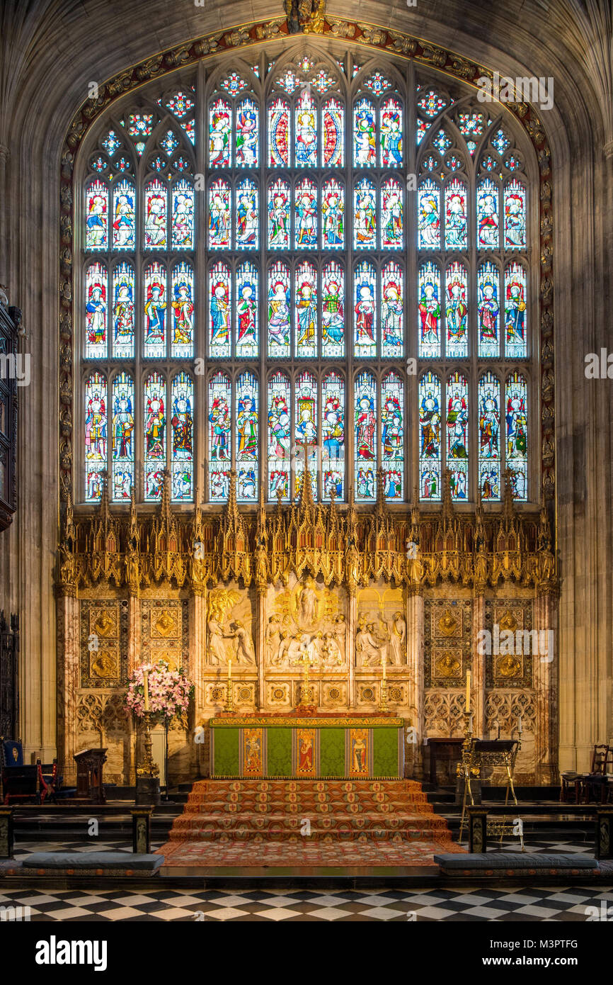 Der Chor in St. Chapel auf Schloss Windsor, Berkshire. Prinz