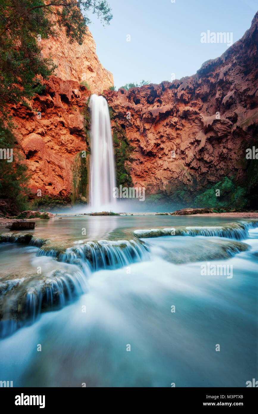 Havasu Wasserfall im Jahr 2015 getroffen Stockfoto