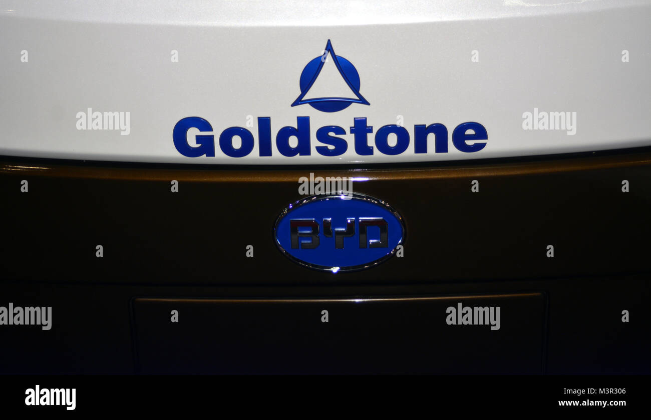 BYD Goldstone Vorne Nahaufnahme Stockfoto