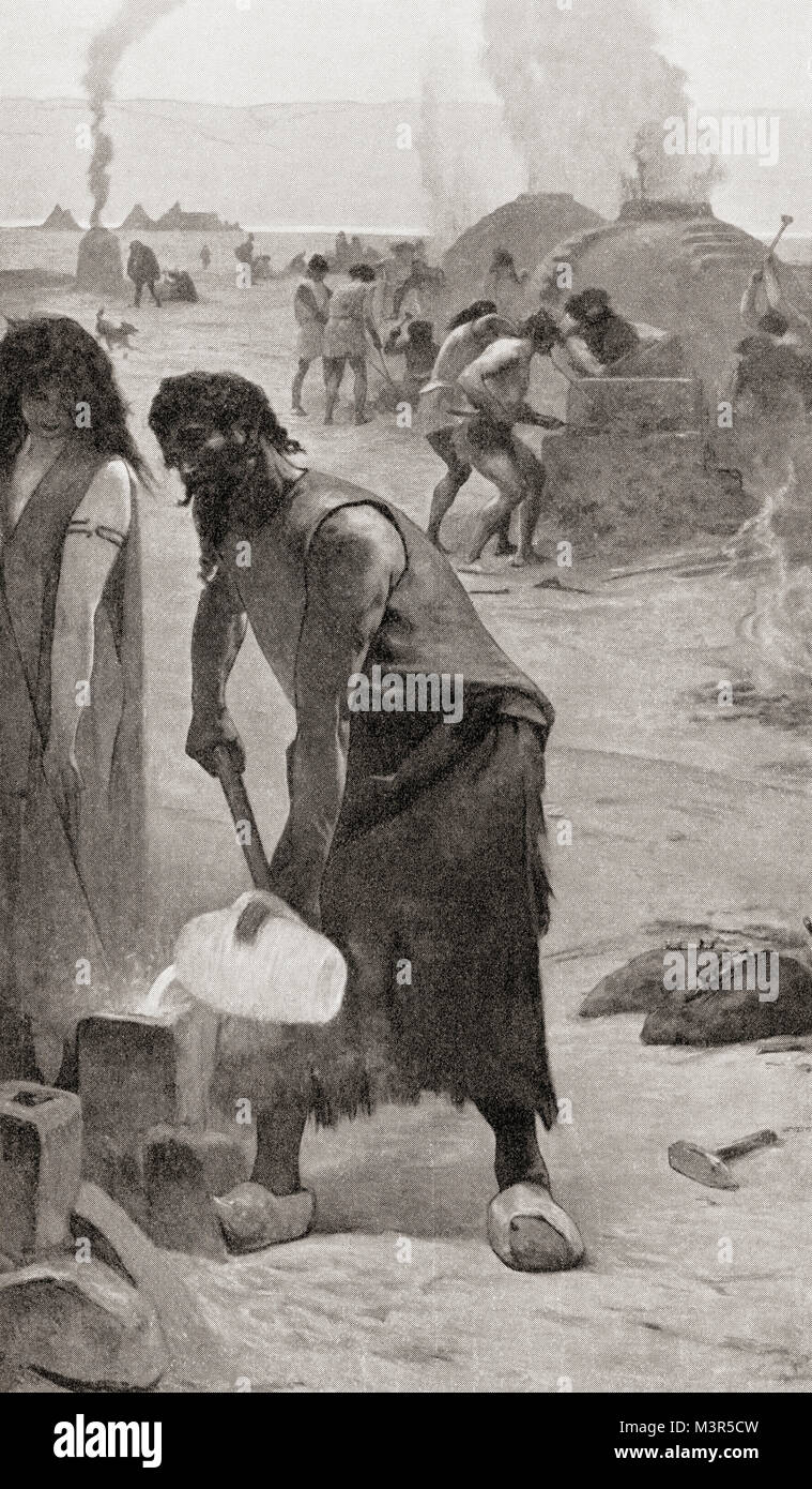 Das Alter der Bronze- und Eisenzeit. Von Hutchinson's Geschichte der Nationen, veröffentlicht 1915. Stockfoto