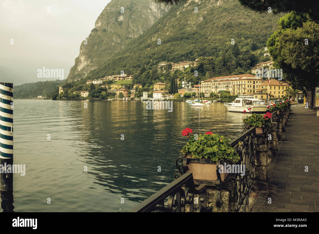 Menaggio am Comer See in Italien Stockfoto