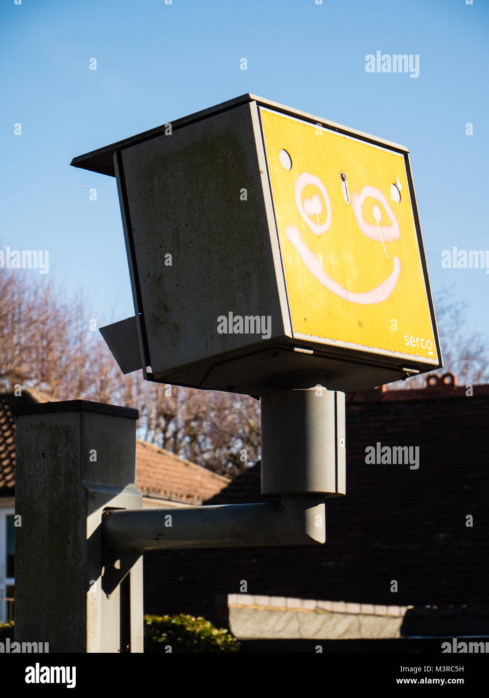 Smiley, Blitzer, Caversham, Reading, Berkshire, England. Stockfoto