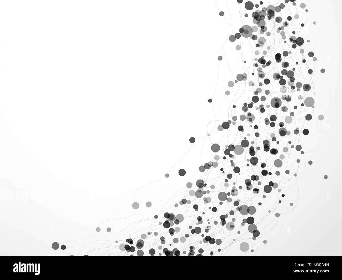 Verbindung dots Hintergrund schwarz und weiß Alamy