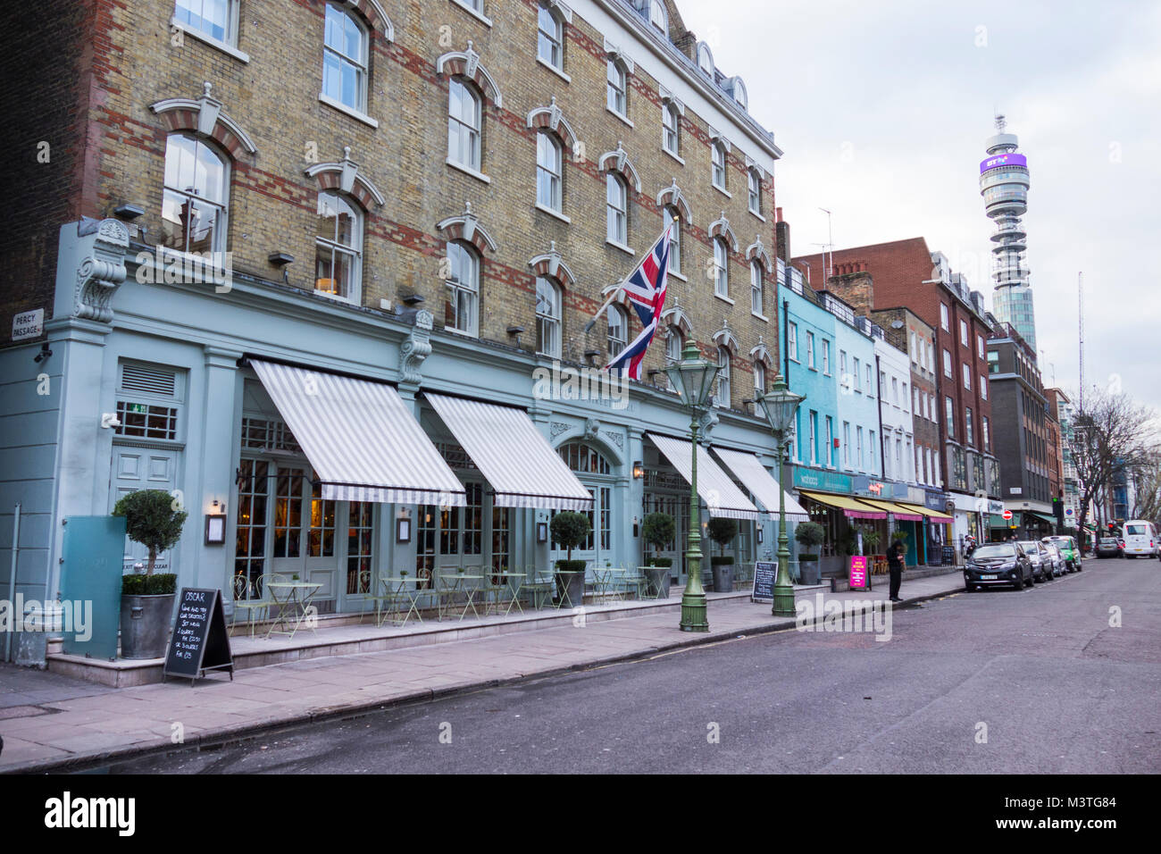 Kit Kemp der Charlotte Street Hotel, Charlotte Street, Westminster, London, W1, UK Stockfoto
