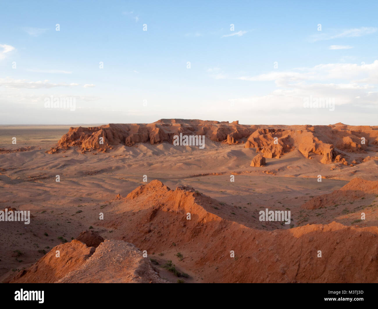 Bayanzag oder die Flaming Cliffs Stockfoto