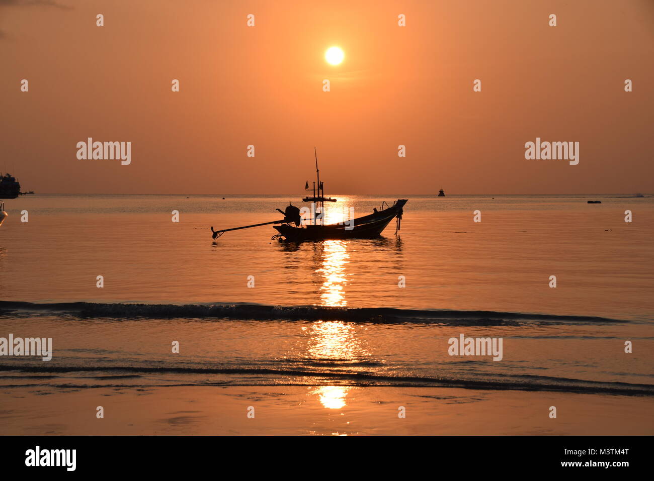 Sonnenuntergang auf der Insel Koh Phi Phi Stockfoto