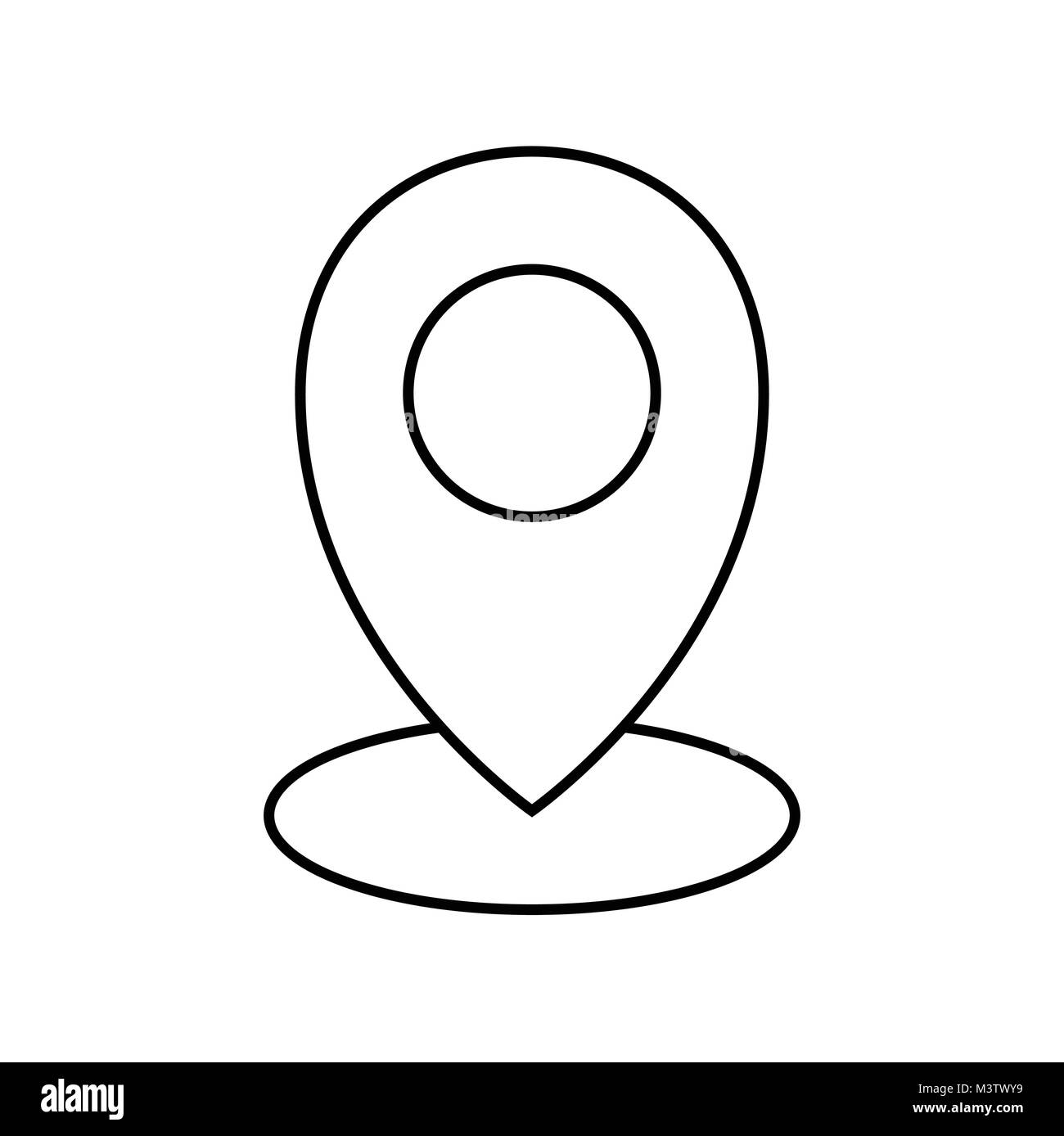 Einfache Lage Symbol Stock Vektor