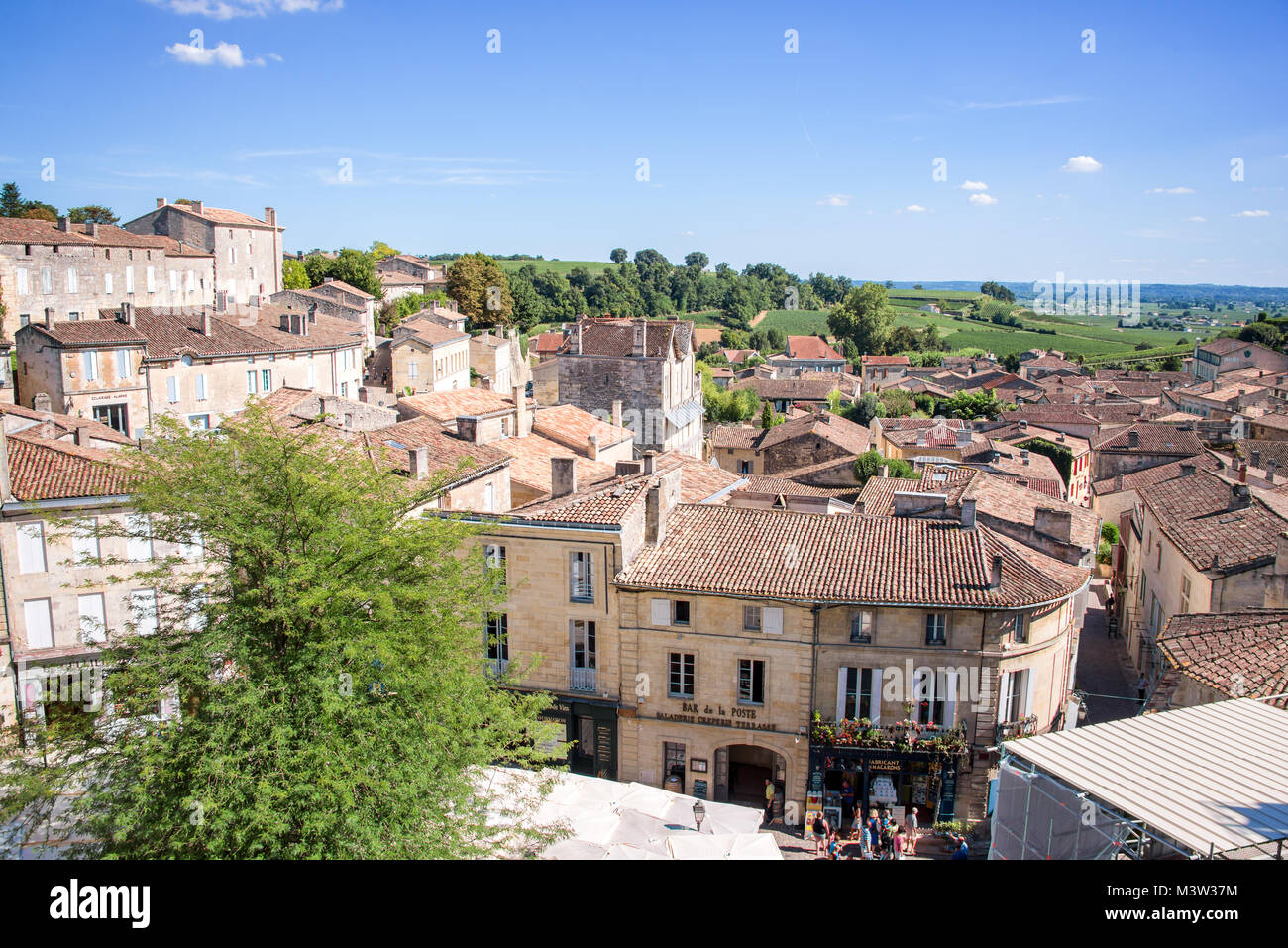 Dorf Saint Emilion, Bordeaux, Frankreich Stockfoto