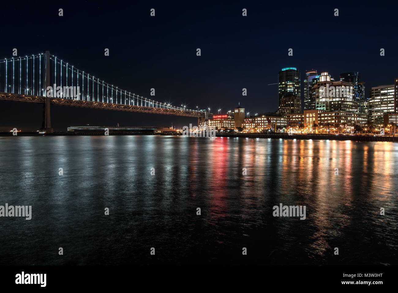 Nacht Stadtbild von San Francisco Stockfoto