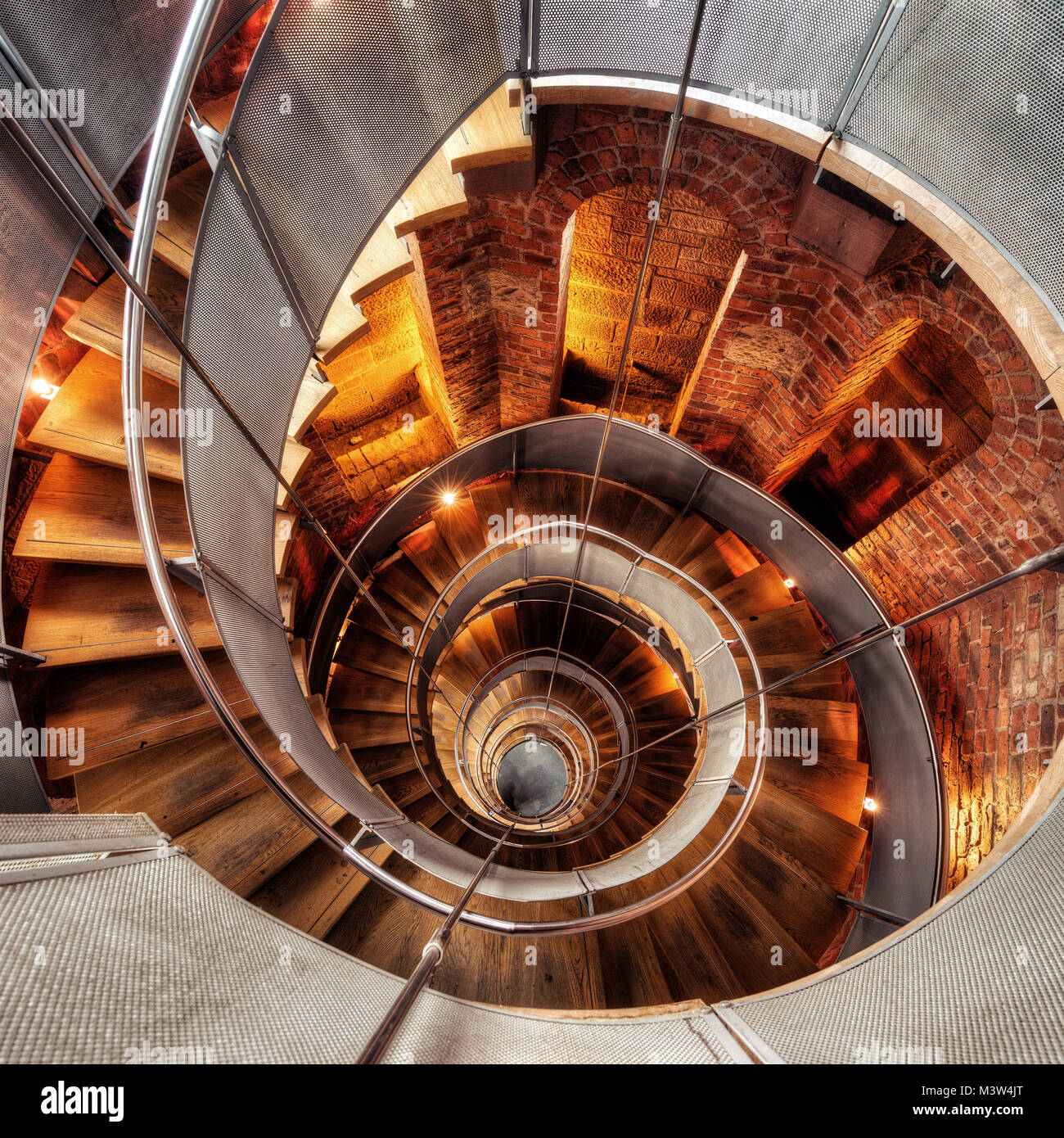 Wendeltreppe Leuchtturm im Jahr 2015 getroffen Stockfoto