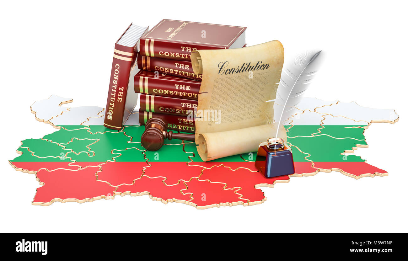Verfassung von Bulgarien Konzept, 3D-Rendering Stockfoto
