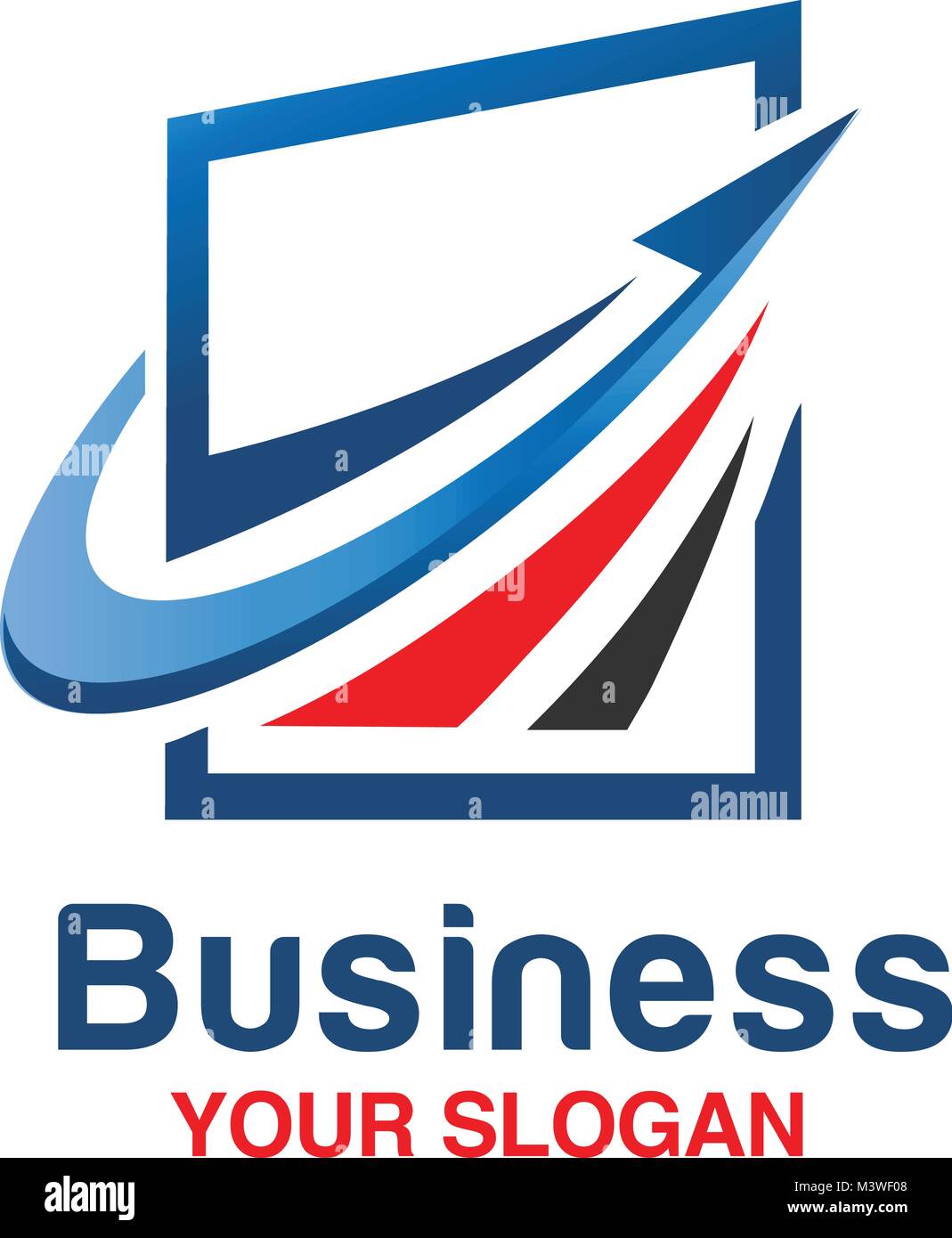 Modernes Marketing und Finanzen logo Konzept business. Stock Vektor