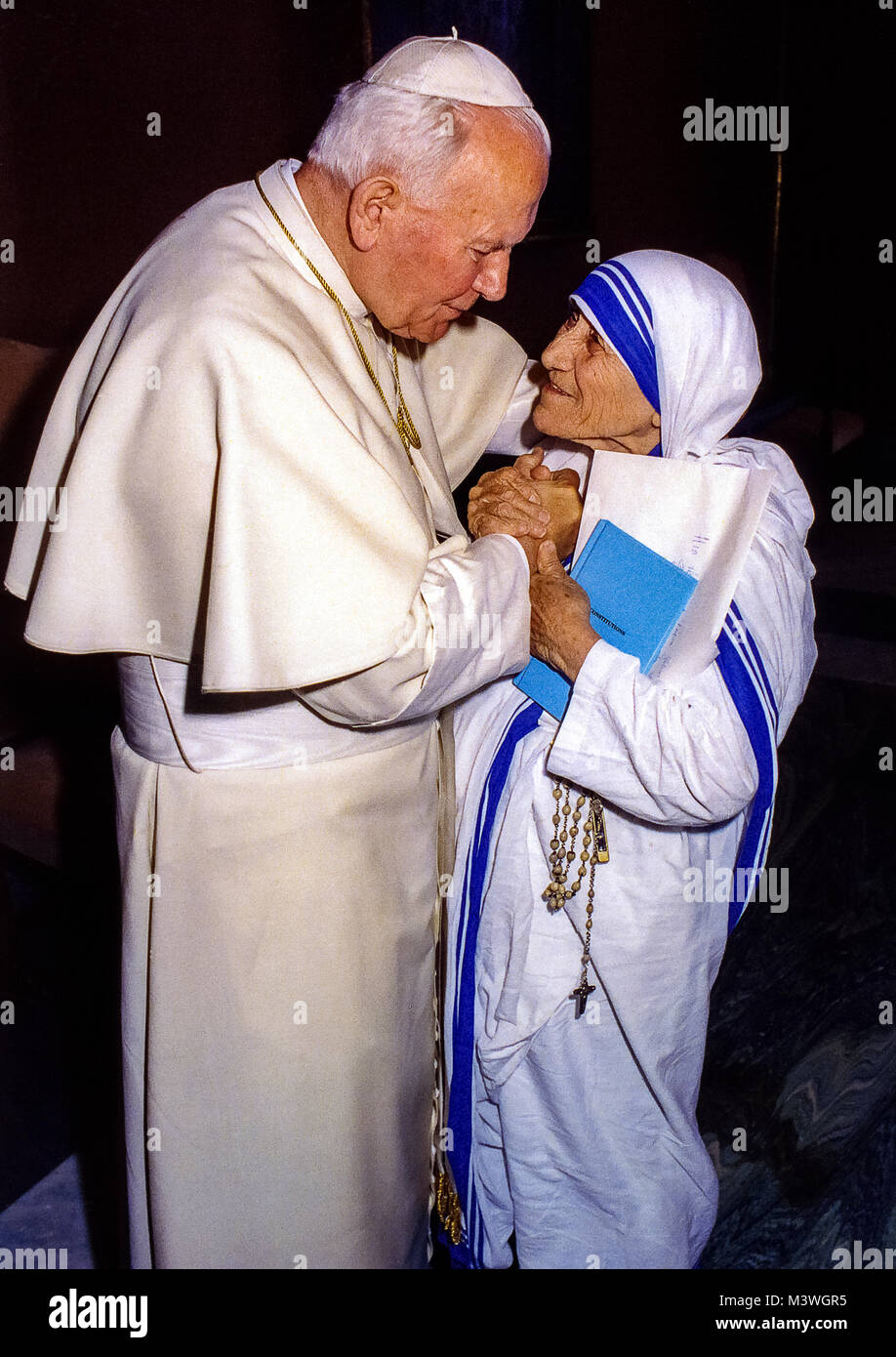 St. Johannes Paul II. und Mutter Theresa von Kalkutta Stockfoto