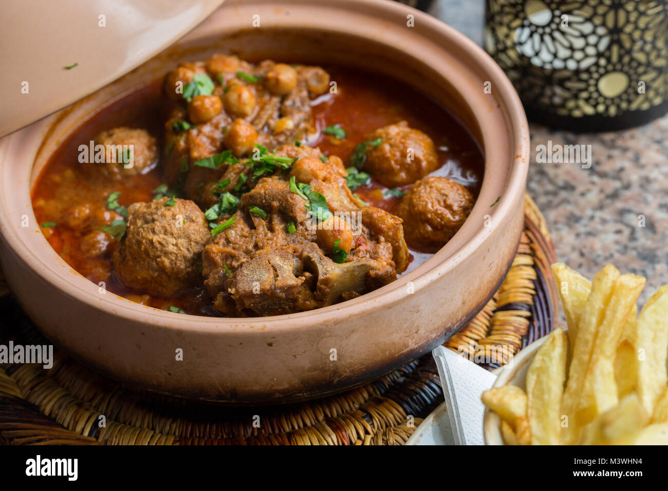 Marokkanische Tajine Stockfoto