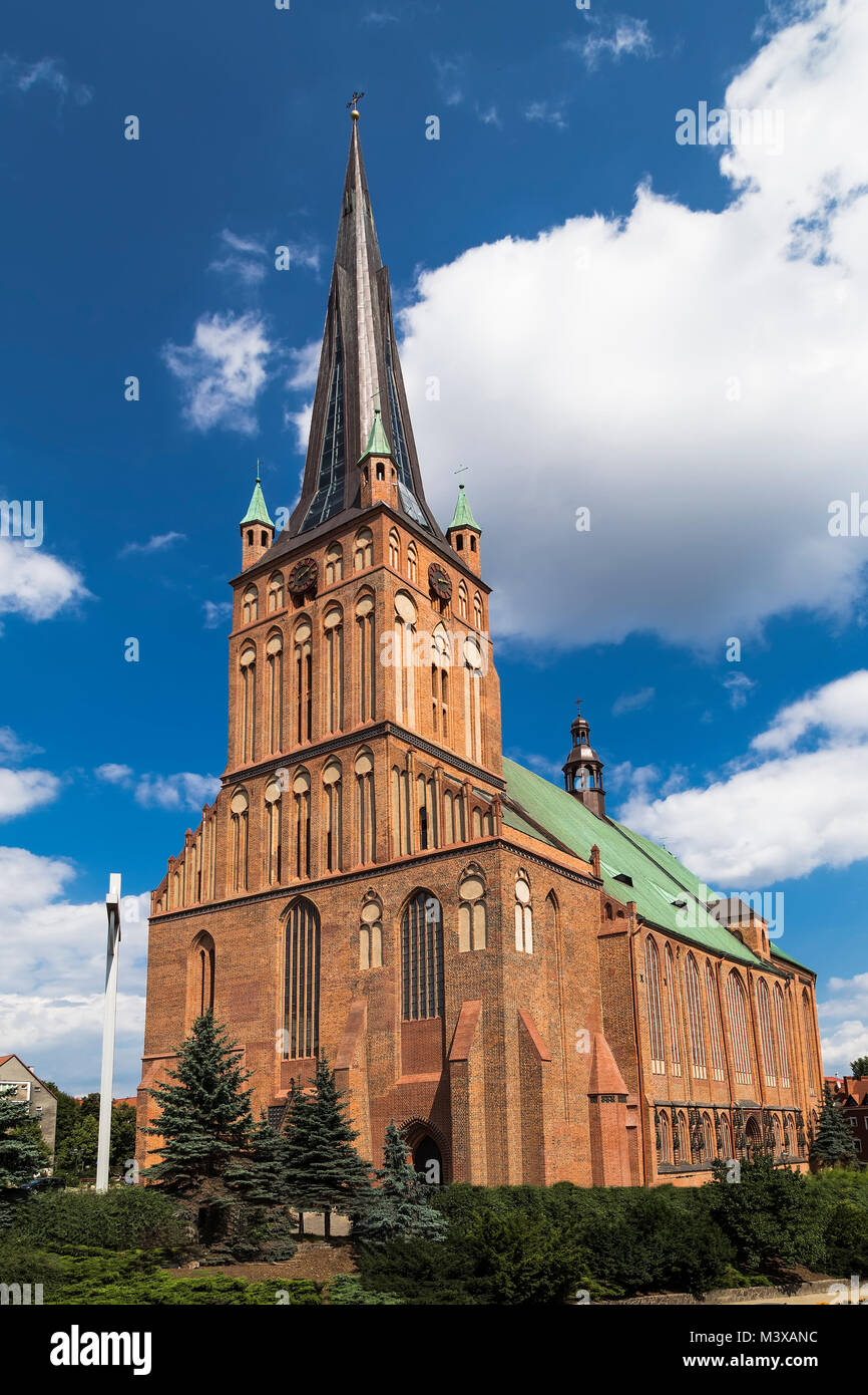Die Kathedrale St. Jakobus der Apostel, Szczecin Stockfoto
