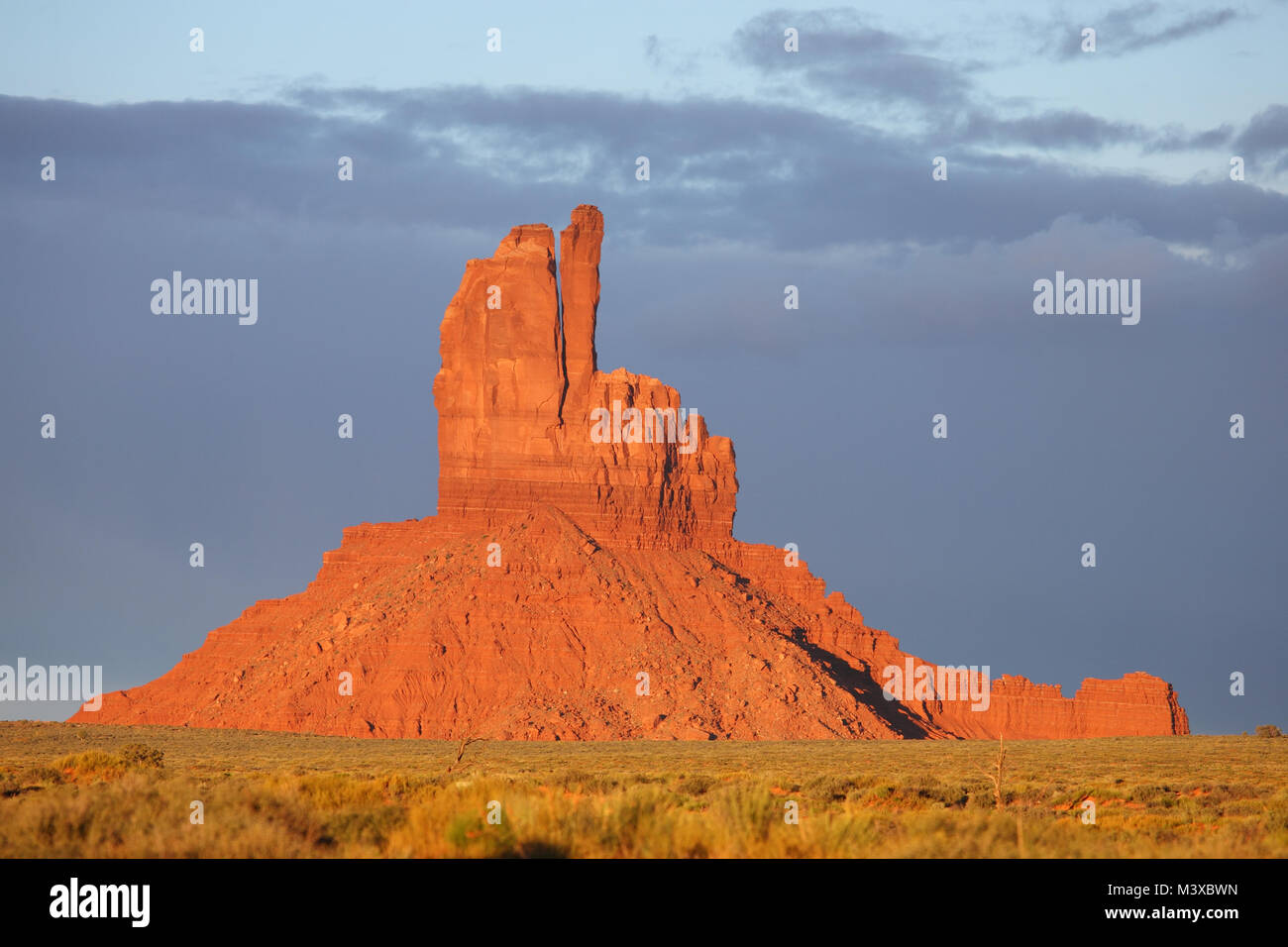 Monument Valley Fäustlinge Formation in Arizona Stockfoto