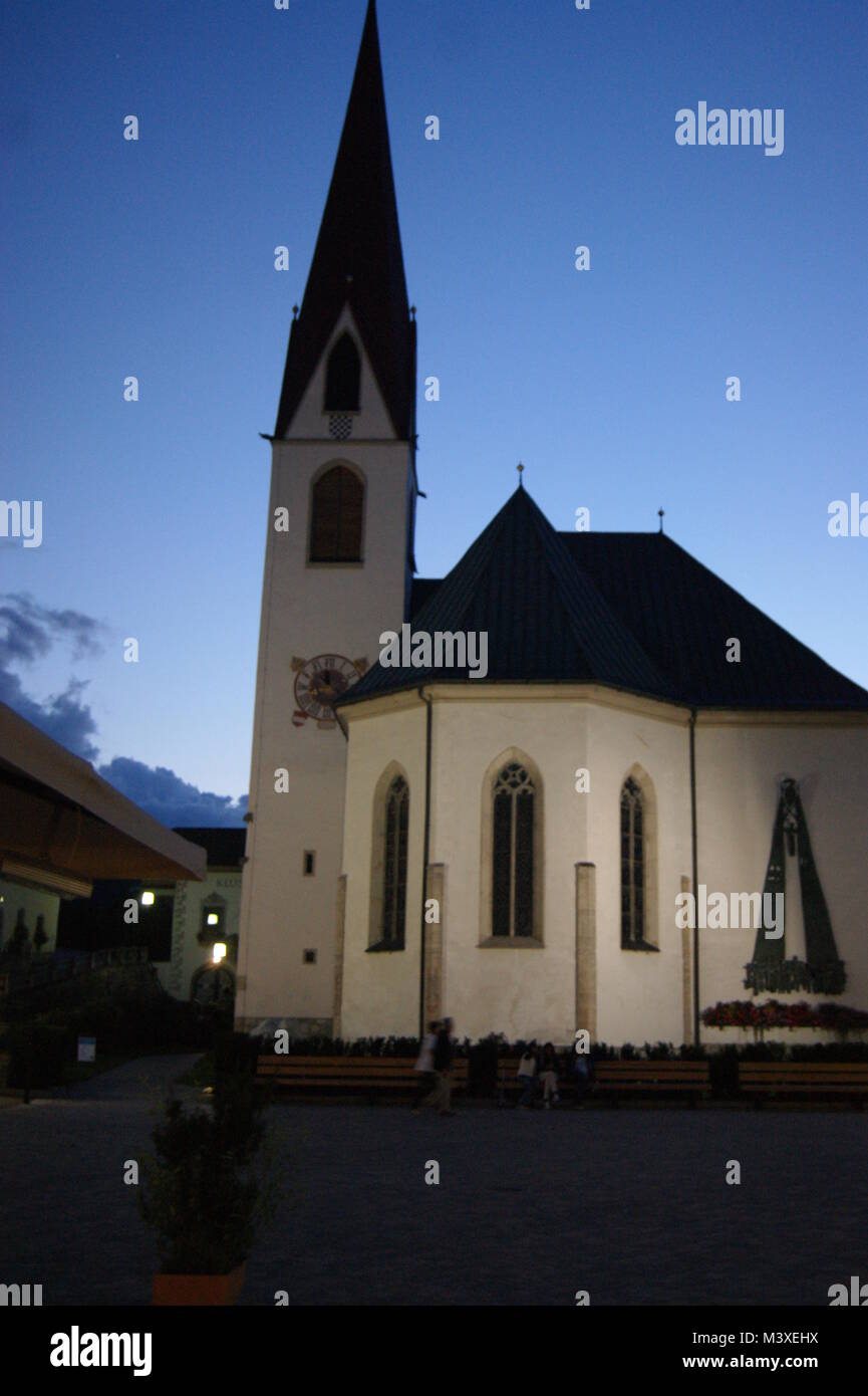 Kirche Seefeld Seefeld Österreich Stockfoto