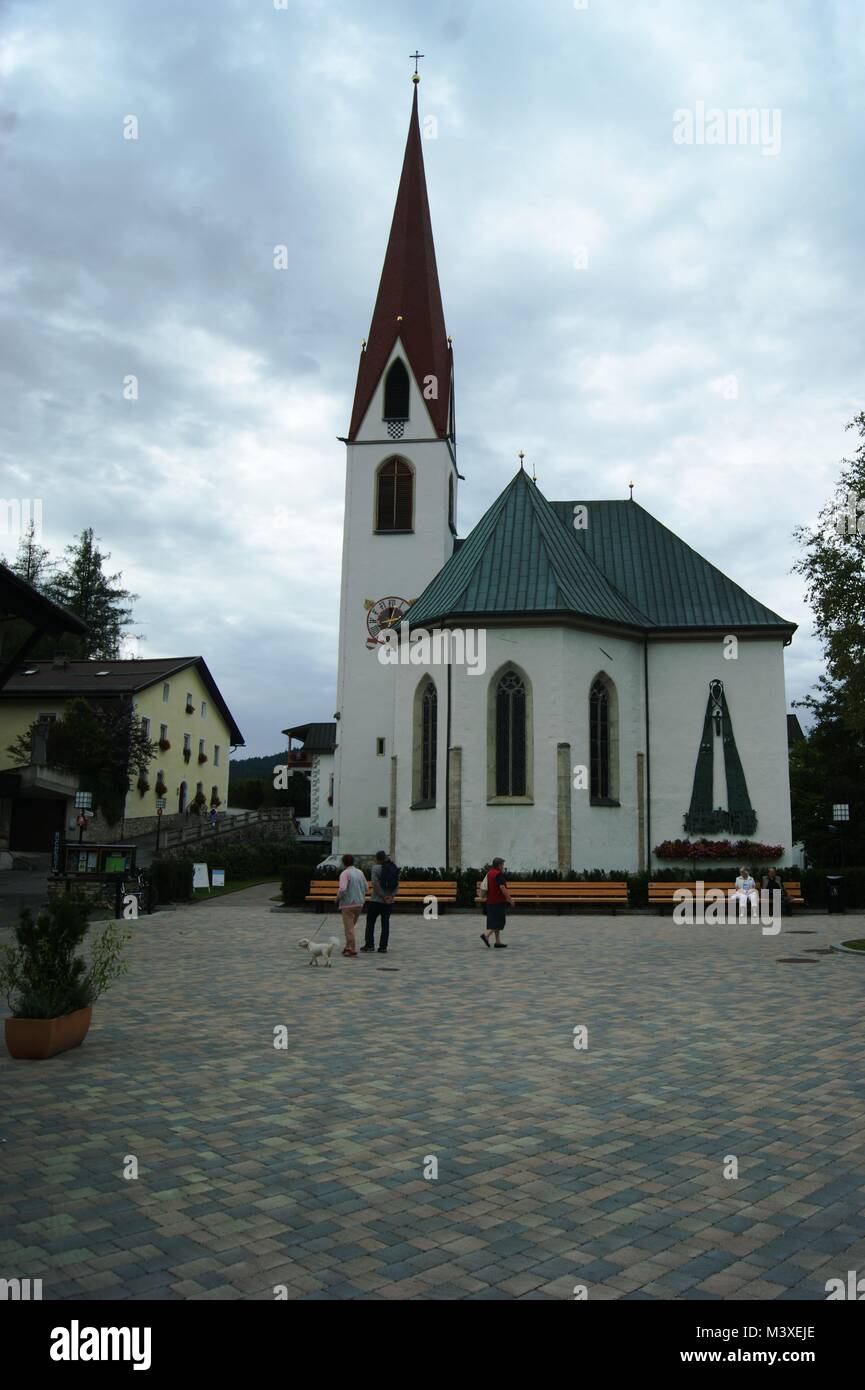 Kirche Seefeld Seefeld Österreich Stockfoto