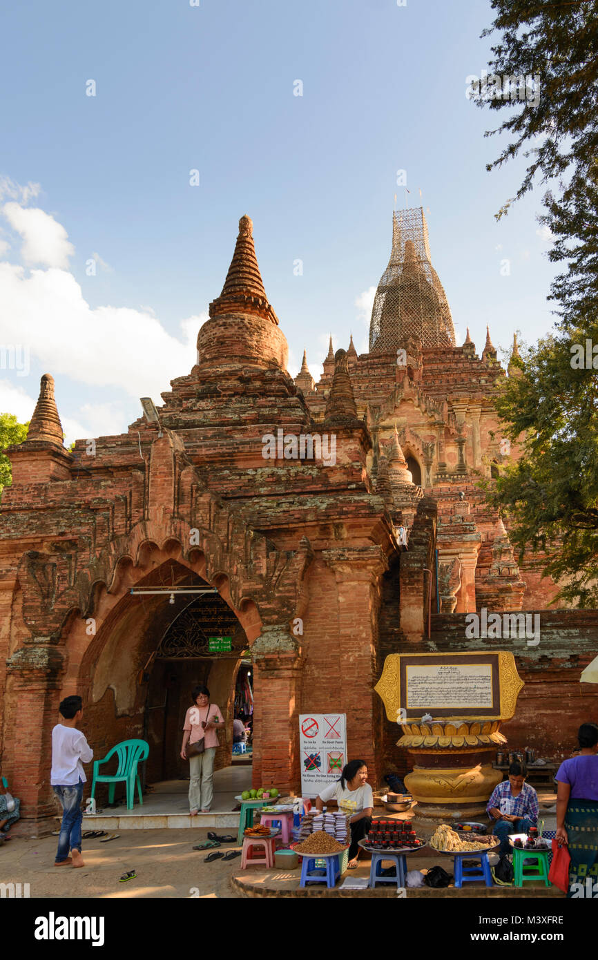 Bagan: Htilominlo Tempel, Region, Mandalay, Myanmar (Birma) Stockfoto