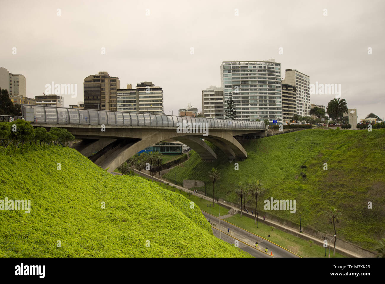 Puente Villena Rey Miraflores, Lima Peru Stockfoto
