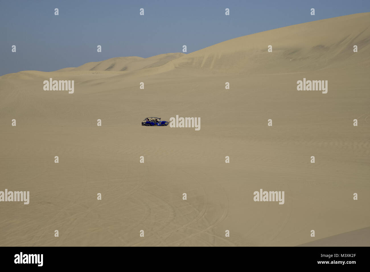 Sand buggy Rides bei Ica Wüste, Peru Stockfoto