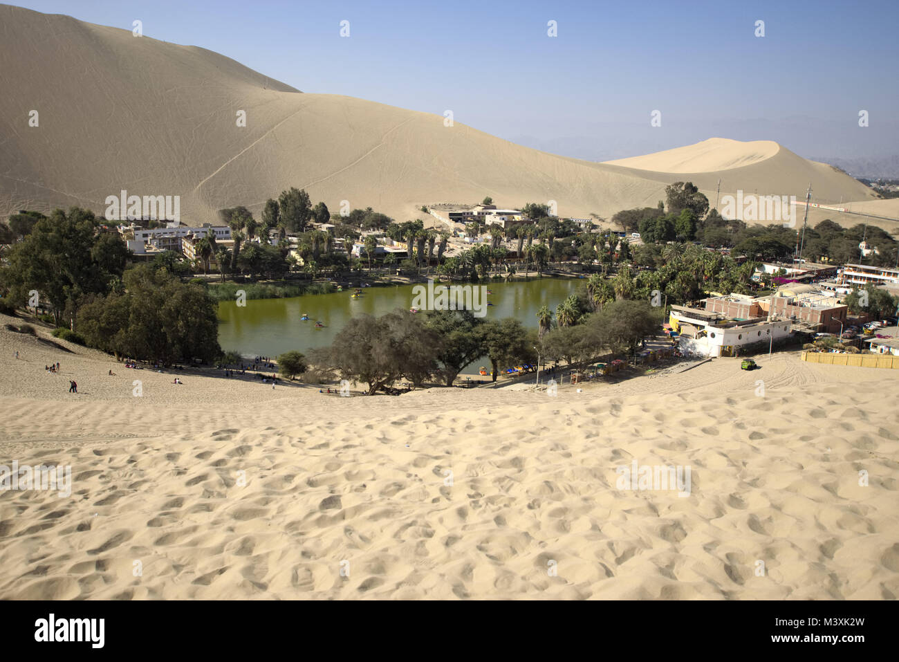 Huacachina Oasis Ica-Dessert, Peru Stockfoto