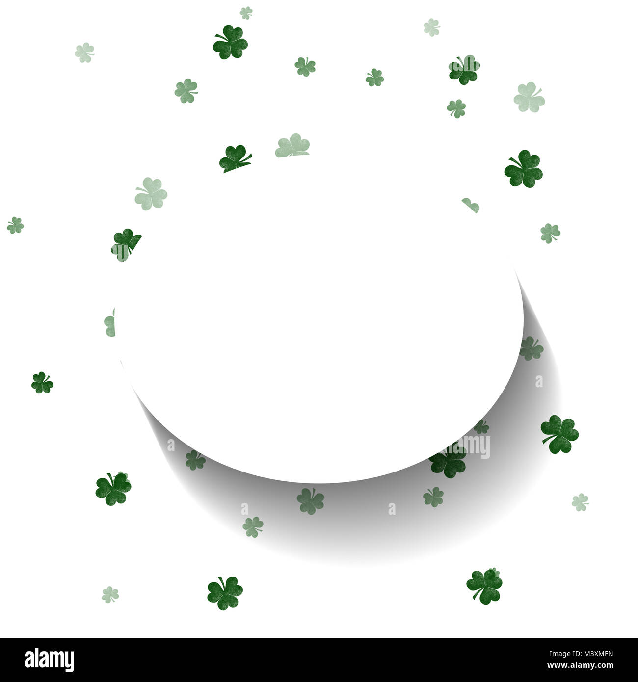 Shamrock St. Patrick's Day Hintergrund Stockfoto