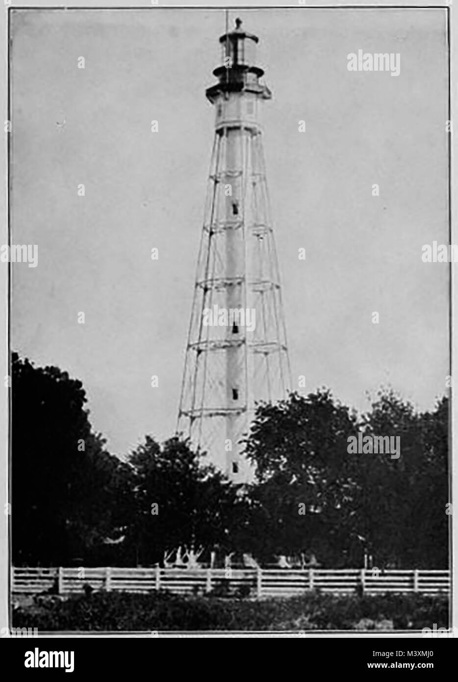 Amerikanische Leuchttürme - Cape Charles Leuchtturm-Light Station, Virginia, USA 1923 Stockfoto
